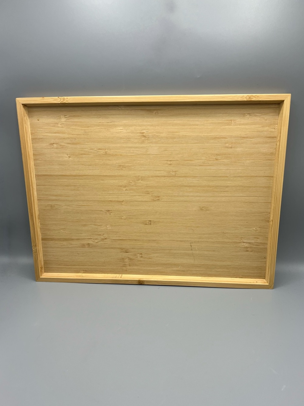 IKEA OSTBIT Bamboo Serving Tray 12x16” Natural Wood Rectangular Kitchen Decor